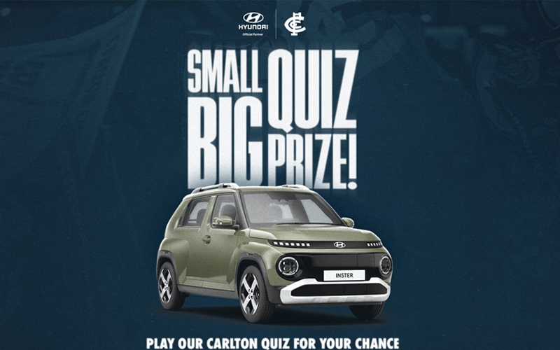 Carlton Football Club Limited Promotion: Win A 2026 Hyundai Inster Electric Vehicle