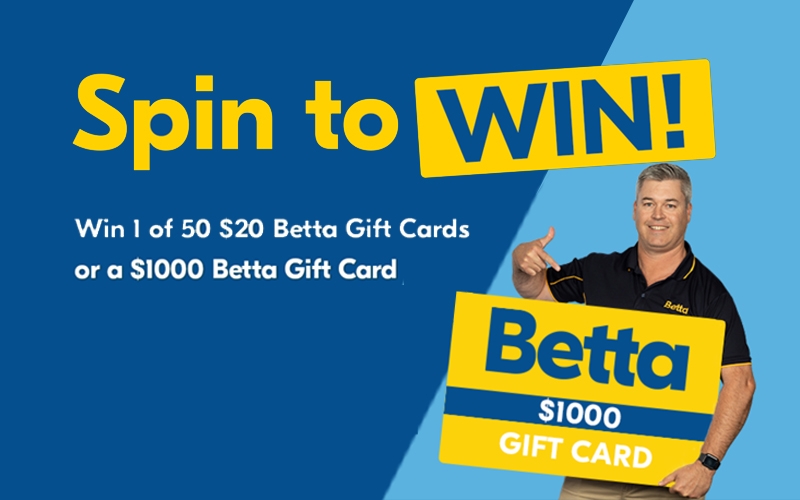Betta Promotion: Win A $1,000 Gift Card Or 1 Of 50 $20gift Cards From Betta Home Living