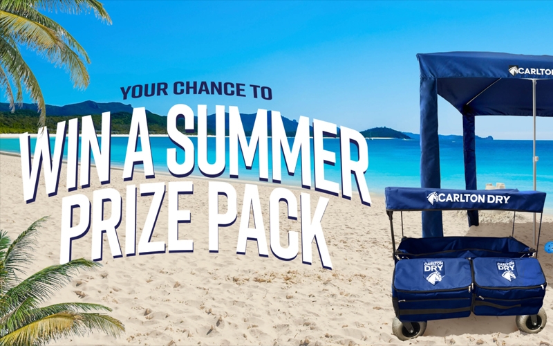 Cub Promotion: Carlton Dry — Win In Store Beach Cabana Promotion
