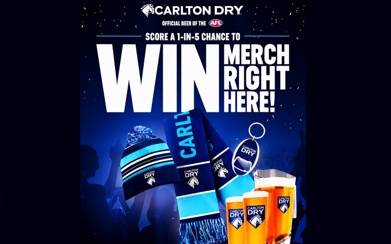 Carlton Dry Promotion: Carlton Dry — 2026 Footy Merch Kits