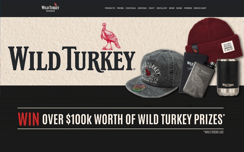 Campari Promotion: Wild Turkey — Win Over $100k Worth Of Wild Turkey Prizes