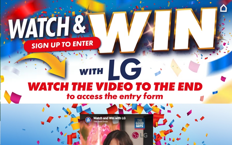 The Good Guys Watch and Win prize draw Australia 2026