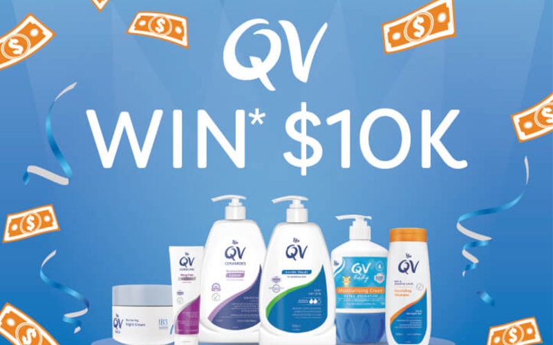 Ego Pharmaceuticals Promotion: Qv Skincare — Win $10,000 Cash With Qv!